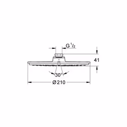 GROHE Rainshower Cosmopolitan 210 Chrome - Additional view 4