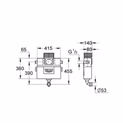 GROHE 38422000 WC Concealed Cistern 0.82 m