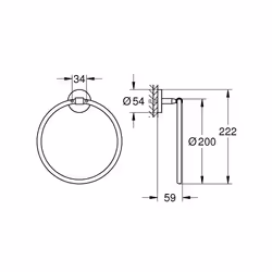 GROHE BauCosmopolitan Chrome