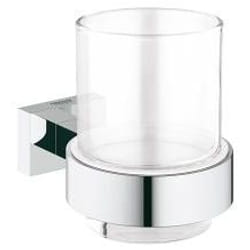 GROHE Essentials Cube Glass Round Single Wall-mounted