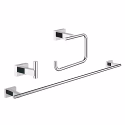 GROHE 40777001, Chrome, Metal, Wall-mounted, Hanging hook, 3 pc(s)