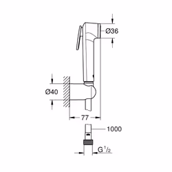 GROHE Tempesta-F Trigger Spray 30 shower system Chrome