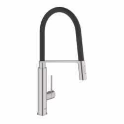 GROHE Concetto, Pull-out, Black, Stainless steel, Lever handles, Single, Spray, Type U