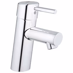 Grohe 3427100A Concetto S-Size Single-Handle Single-Hole Bathroom Faucet Without Pop-Up - 1.2 GPM Starlight Chrome