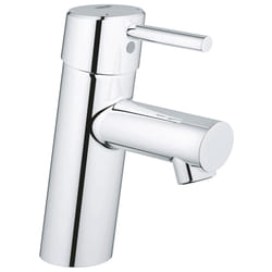 Grohe 3427100A Concetto S-Size Single-Handle Single-Hole Bathroom Faucet Without Pop-Up - 1.2 GPM  Starlight Chrome