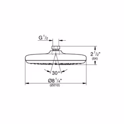 Grohe Tempesta 210ÃÂ Shower Head 26409000