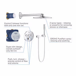 GROHE 34709000 Shower Set Mixer SmartControl  Chrome - Additional view 4