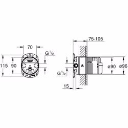 Grohe Rainshower Smartbox, Concealed Body, 26483000 - Additional view 2