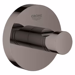 GROHE ESSENTIALS ROBE HOOK, Indoor, Coat hook, Graphite, Metal, Circle, 1 pc(s)