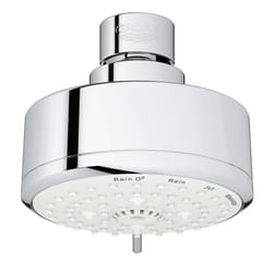 GROHE 26043001 Tempesta Cosmopolitan Fixed 4-Setting Shower Head  Rain O2 Rain Massage Jet Settings  Starlight Chrome