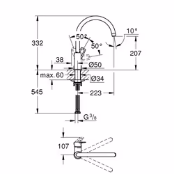 GROHE BauLoop Chrome