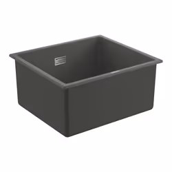 GROHE K700U, Top-mounted sink, Rectangular, Quartz composite, Grey, 1 bowls, Rectangular