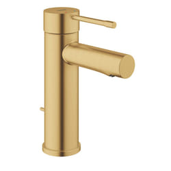 GROHE 32216GNA Essence  Single Hole Single-Handle S-Size Bathroom Faucet 1.2 GPM  Brushed Cool Sunrise (Brushed Gold)