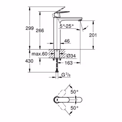 GROHE Eurosmart Cosmopolitan Chrome - Additional view 4