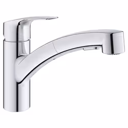 GROHE 30306001 Eurosmart Dual Spray Pull-Out Kitchen Faucet with sprayer Supersteel (Stainless Steel)