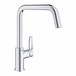 GROHE QuickFix Start, Standard, Chrome, Joystick, Single, 3/8", Ceramic