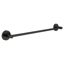 GROHE 406882431 Essentials 18-Inch Wall-Mounted Bathroom Towel Bar Matte Black