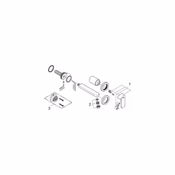 GROHE Eurosmart Cosmopolitan 2-Hole Basin MixerS-Size Chrome 19381000