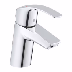 GROHE Eurosmart, Bathroom sink, Lever handles, Metal, 1/2", Chrome