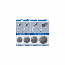 Vitalio Joy 110 - Hand Shower 11 cm (2 Spray Patterns, Water Saving 9.5 l/min Flow Limiter, Anti-Limescale System, Universal Mounting System Fits All - Additional view 3