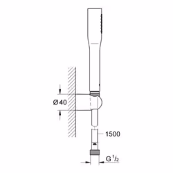 GROHE Vitalio Get Stick shower system Chrome