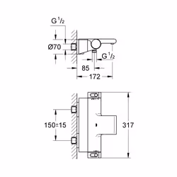 GROHE Grohtherm 2000 Chrome