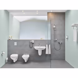 GROHE BauEdge Single Lever Shower Mixer Valve ONLY, Chrome, 23333 000