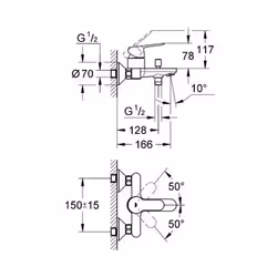 GROHE BauEdge Chrome