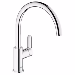 GROHE BauEdge, Chrome, Lever handles, Single, Ceramic, 2.8 cm, G3/8