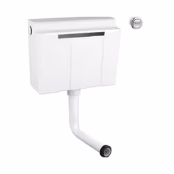 Grohe Concealed Toilet Cistern (Side/Back Fill Only) with Dual Flush Push Button Chrome - 39054000 (39054 000)