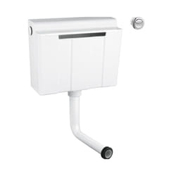 Grohe Concealed Toilet Cistern (Side/Back Fill Only) with Dual Flush Push Button Chrome -  39054000 (39054 000)