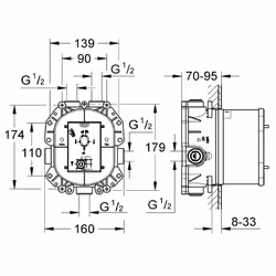 Grohe 35050 Rapido TMV2 Valve