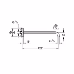 GROHE Rainshower Chrome 1 pc(s)