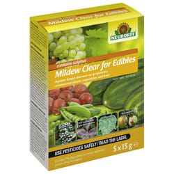 Mildew Clear for Edibles, 5x 15g Packs â Against Fungal Diseases on Vegetables and Fruits, Fungicide for Powdery Mildew Treatment, Plant Fungicide,