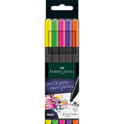Faber-Castell 151603 fineliner Fine Light Green. Orange. Pink. Violet.