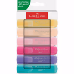 Faber-Castell 254656. Quantity per pack: 6 pc(s). Writing colours: Assorted colours. Stroke width (min): 1 mm