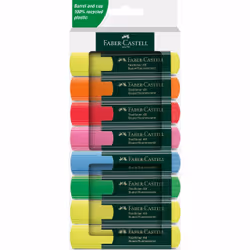 Faber-Castell 254848. Quantity per pack: 8 pc(s). Writing colours: Assorted colours. Stroke width (min): 1 mm