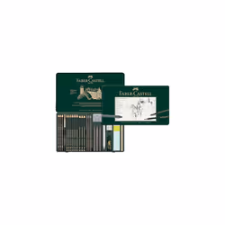 PITT Graphite 26-Piece Large Tin Professional Quality Set in a Metal Case