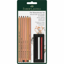 Faber-Castell 112998 colour pencil Black, Brown, White 9 pc(s)