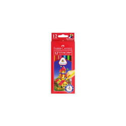 Faber-Castell Triangular Grip Coloured Pencils - 12pk
