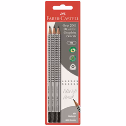 Faber-Castell 4005401172987, Black, Grey, HB, Paper box, 3 pc(s)