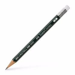 Faber-Castell 9000 Perfect Pencil Refill; B - 3 Spare Graphite Pencils with Smudge Free Eraser - Writing Drawing and Sketch ...