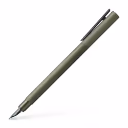 Faber-Castell Neo Slim Auminium M Fountain Pen - Olive Green
