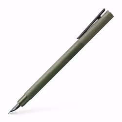 Faber-Castell Neo Slim, Olive, Cartridge filling system, Aluminium, Stainless steel, Extra Fine, Ambidextrous