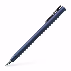 Faber-Castell Neo Slim, Blue, Cartridge filling system, Aluminium, Stainless steel, Bold, Ambidextrous