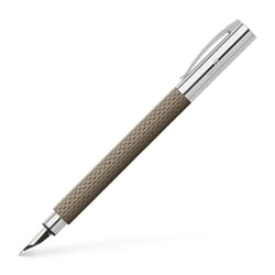 Faber-Castell Ambition OpArt fountain pen Cartridge filling system Chrome, Sand 1 pc(s)