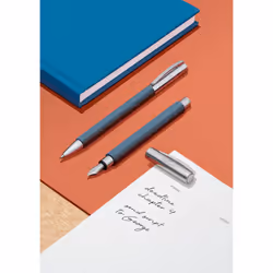 FABER-CASTELL 147142 Faber Castel Fountain Pen  EF Fine Point  Ambition Resin  Blue  Dual-Use