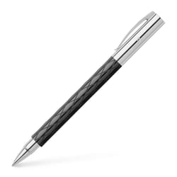 Faber-Castell Ambition Rhombus Rollerball Pen  black/chrome  1 Stck (1er Pack)