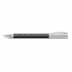 Faber-Castell Ambition Rhombus Rollerball Pen  black/chrome  1 Stck (1er Pack)