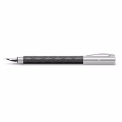 Faber-Castell Ambition Rhombus fountain pen Cartridge filling system Black, Chrome 1 pc(s)